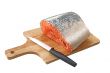 Salmon on a cutting board