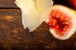 pecorino cheese and fresh figs 