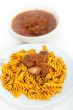 fusilli pasta with neapolitan style ragu meat sauce