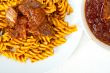 fusilli pasta with neapolitan style ragu meat sauce