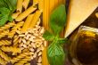 Italian basil pesto pasta ingredients