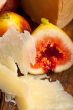 pecorino cheese and fresh figs 