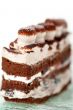 whipped cream dessert cake slice