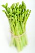 fresh asparagus over white
