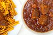 fusilli pasta with neapolitan style ragu meat sauce