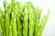fresh asparagus over white