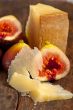 pecorino cheese and fresh figs 
