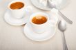 Italian espresso coffee and sugar cubes