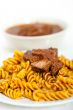 fusilli pasta with neapolitan style ragu meat sauce