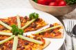 Turkish beef pizza with cucumber on top