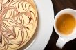 Cheese cake and espresso coffee