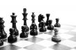 chess pieces on the board