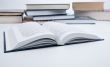 open book on the table with other