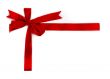 Red ribbon by bow
