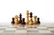 chess pieces on the board