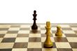 chess pieces on the board