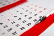 Calendar of the year