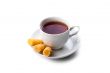cup of tea with rolls