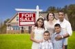 Hispanic Family, New Home and For Sale Real Estate Sign