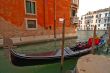 Venice Italy Gondolas on canal 