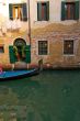 Venice Italy Gondolas on canal 