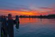 Italy Venice Burano island sunset