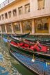 Venice Italy Gondolas on canal 
