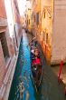 Venice Italy Gondolas on canal 