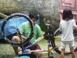 washing bike