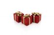 Artificial red gift boxes