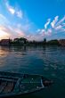 Italy Venice Burano island sunset