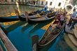 Venice Italy gondolas on canal