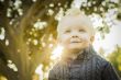 Adorable Blonde Baby Boy Outdoors at the Park