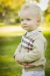 Adorable Blonde Baby Boy Outdoors at the Park