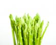fresh asparagus over white