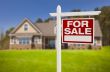 Home For Sale Sign in Front of New House