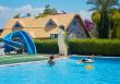 Swimming pool for children in the resort.