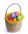 Easter eggs in a basket