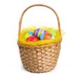 Easter eggs in a basket
