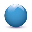 Blue glossy ball