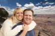 Happy Affectionate Couple at the Grand Canyon