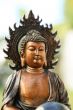 Copper like mini sculpture of Buddha