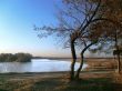 Autumn landscape by the river.