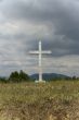 Old cross in the field.