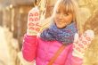 Beautiful young  woman on a winter walk