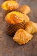 fresh baked muffin and croissant mignon