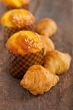 fresh baked muffin and croissant mignon