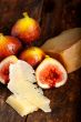 pecorino cheese and fresh figs 