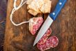 italian salame pressato pressed slicing