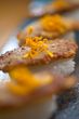 Japanese style sushi fried goose liver